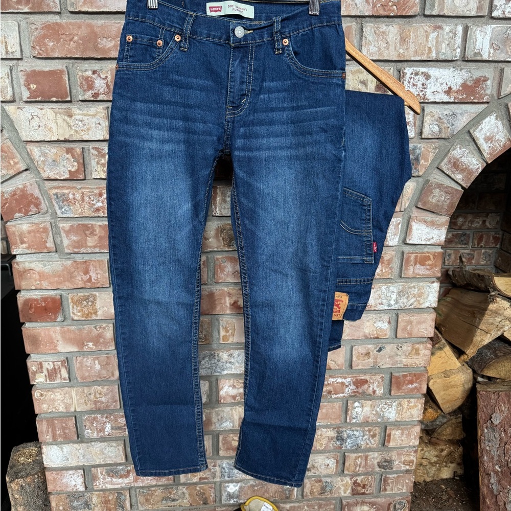 Levi's Kids 510 Skinny Blue Jeans - Great Condition - Size 14